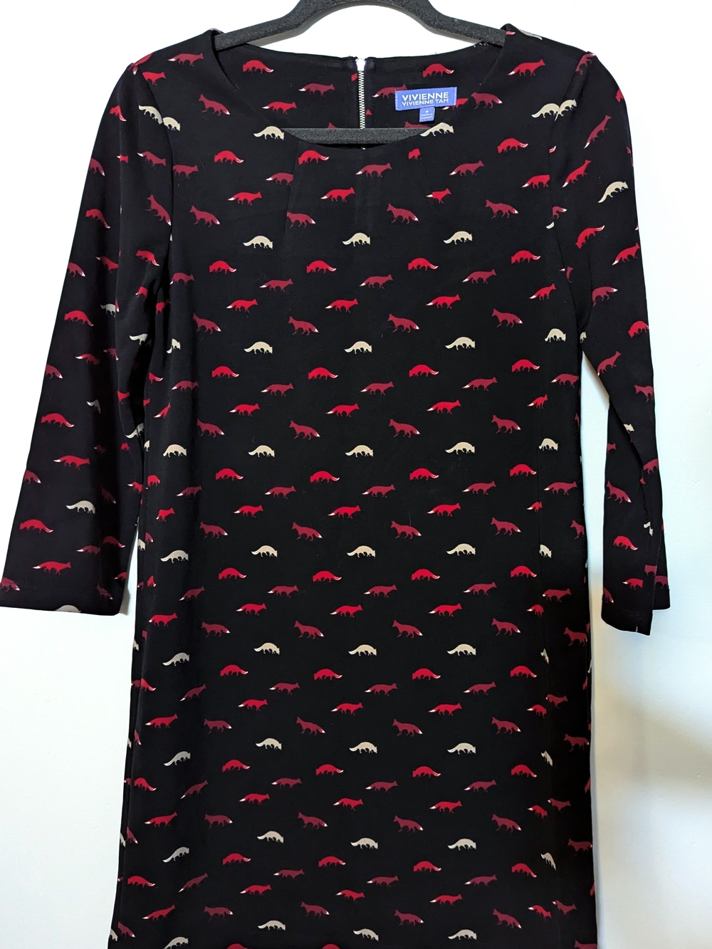 Vivienne Tam Shift Dress with Fox Print